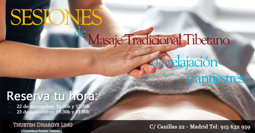 Sesiones de masaje tibetano